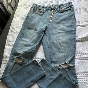 Universal Thread Blue High Rise Distressed Jeans